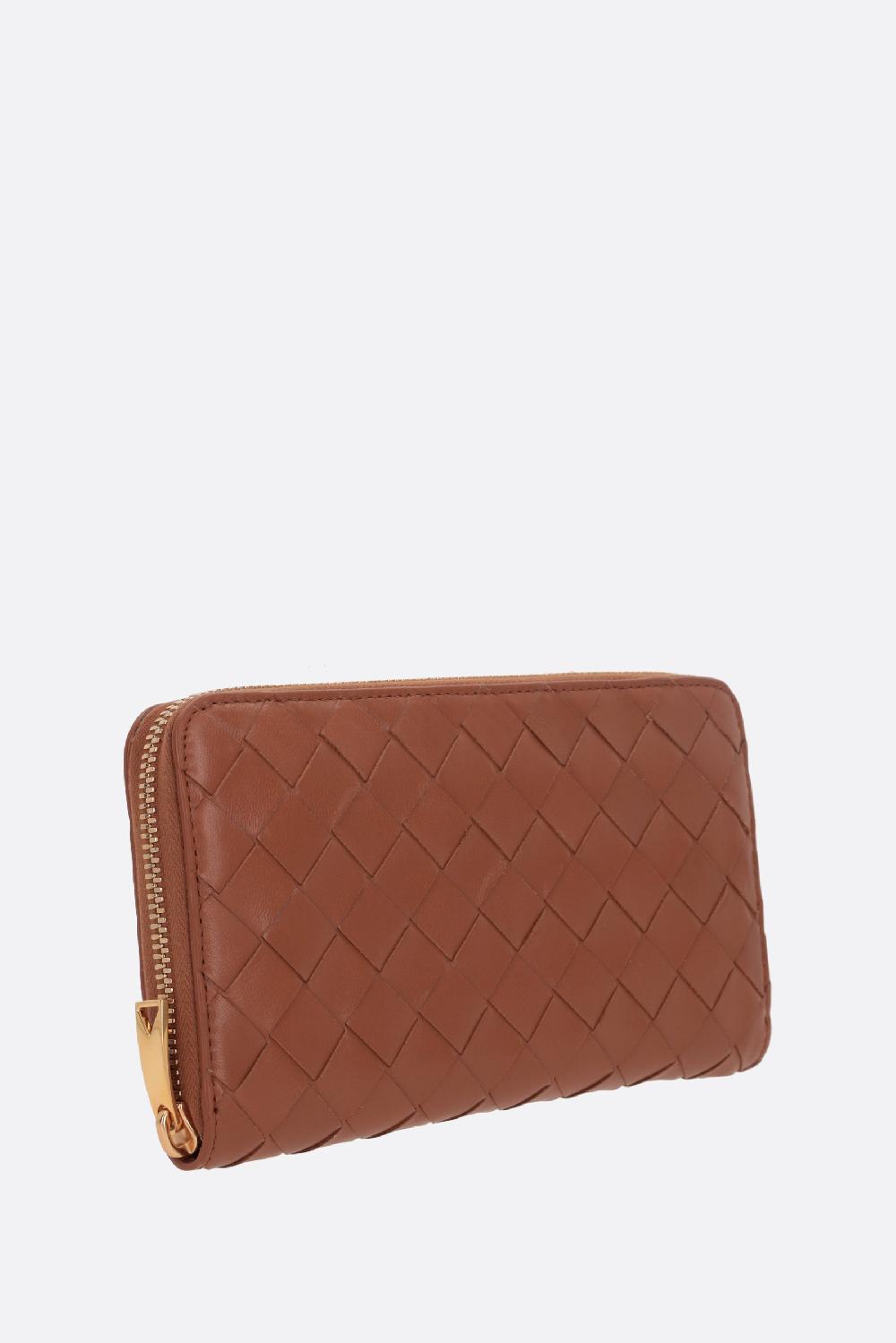 BOTTEGA VENETA Portafogli Zip-around In Intrecciato Nappa