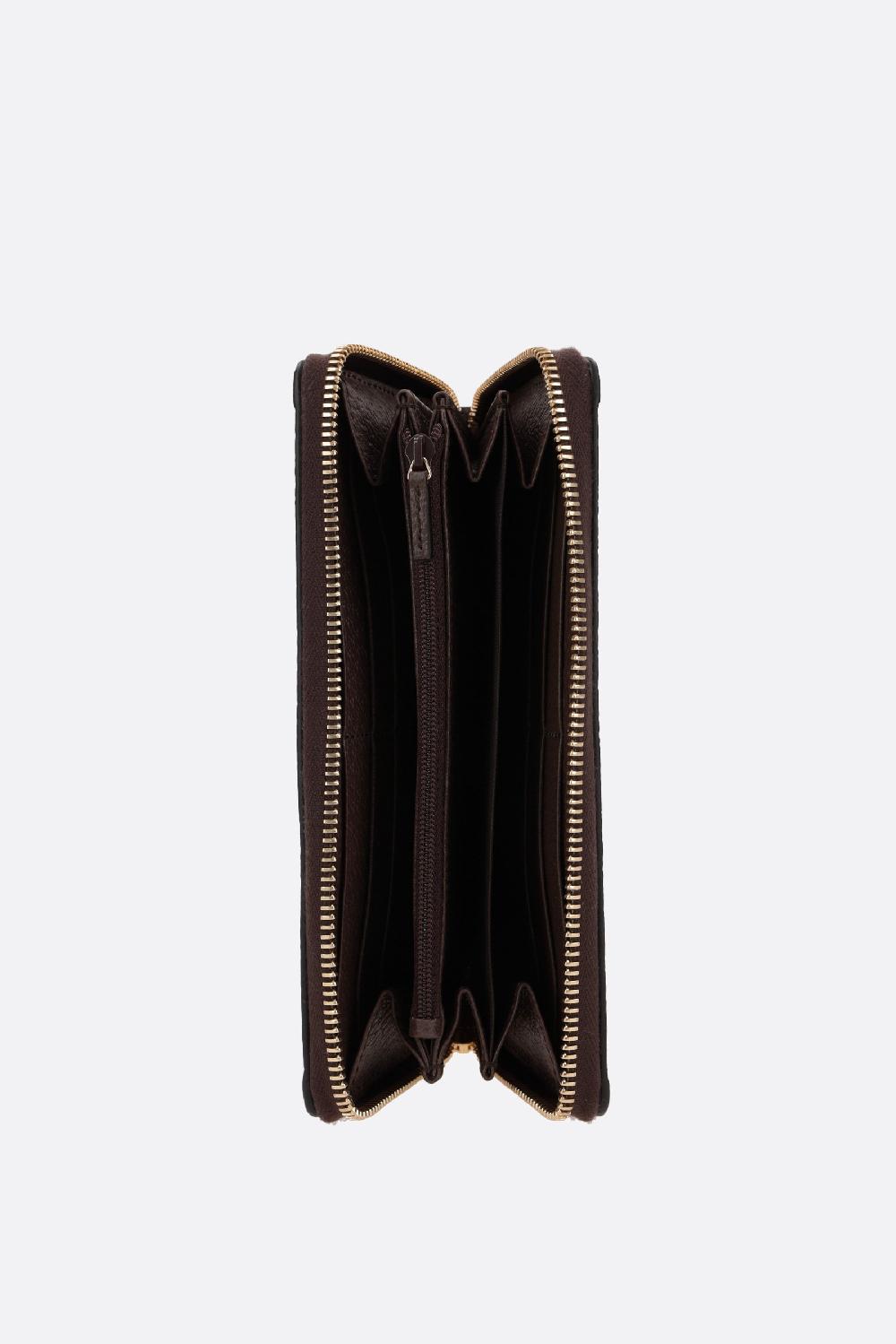 GUCCI Portafogli Zip-around Ophidia In Tessuto GG Supreme