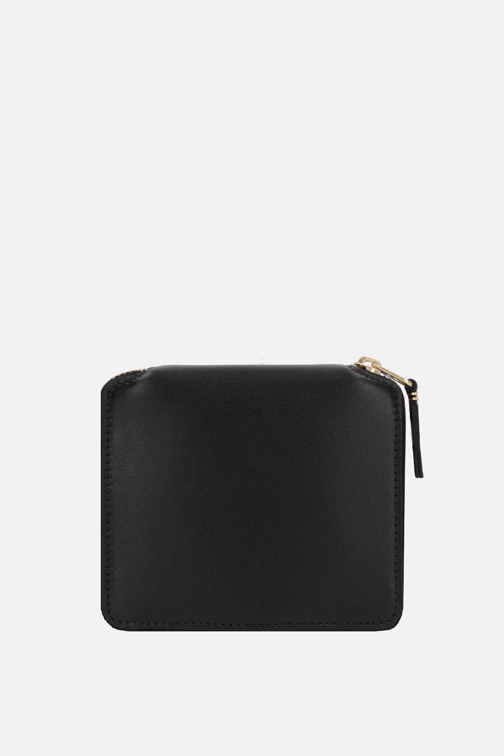 COMME Des GARCONS WALLET Portafogli Zip-around Small In Pelle Liscia