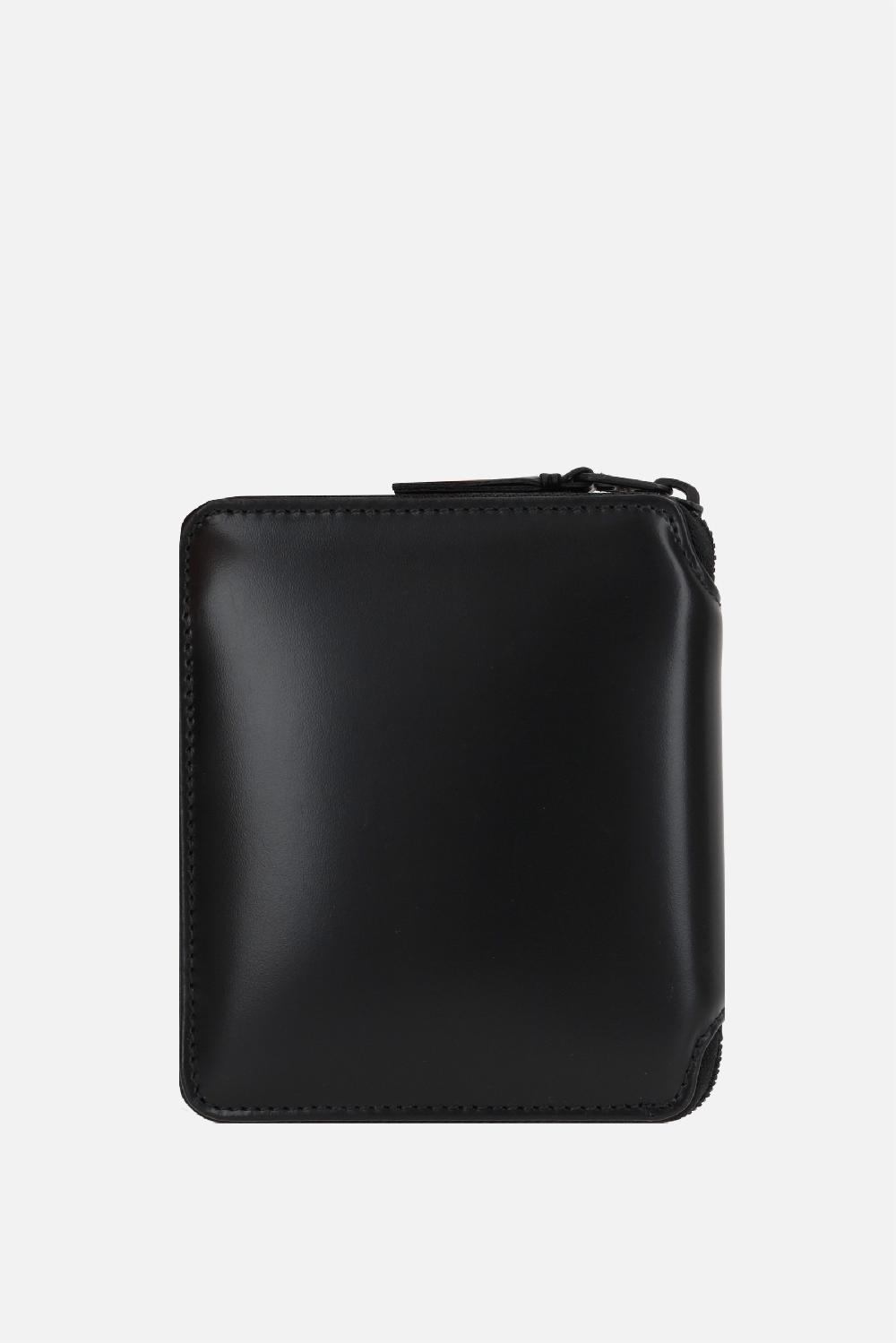 COMME Des GARCONS WALLET Portafogli Zip-around Small In Pelle Liscia