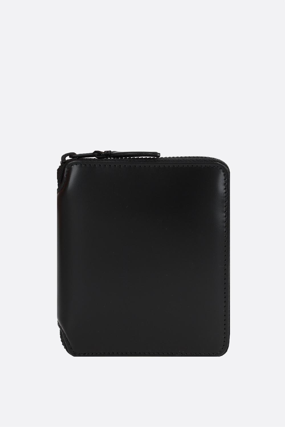COMME des GARCONS WALLET portafogli zip-around small in pelle liscia