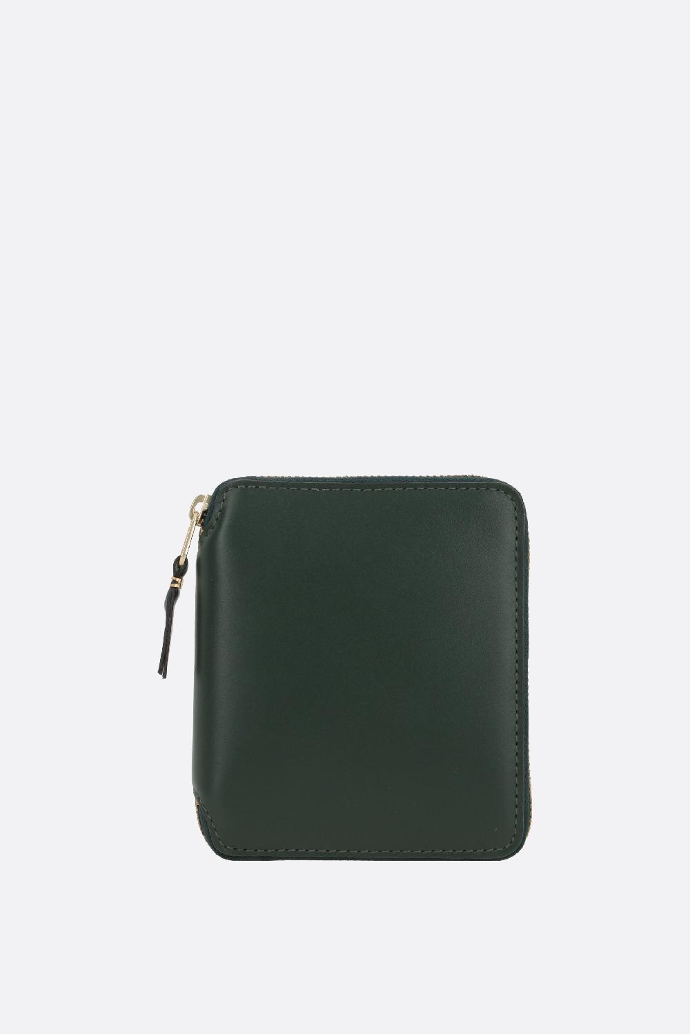 COMME des GARCONS WALLET portafogli zip-around small in pelle liscia