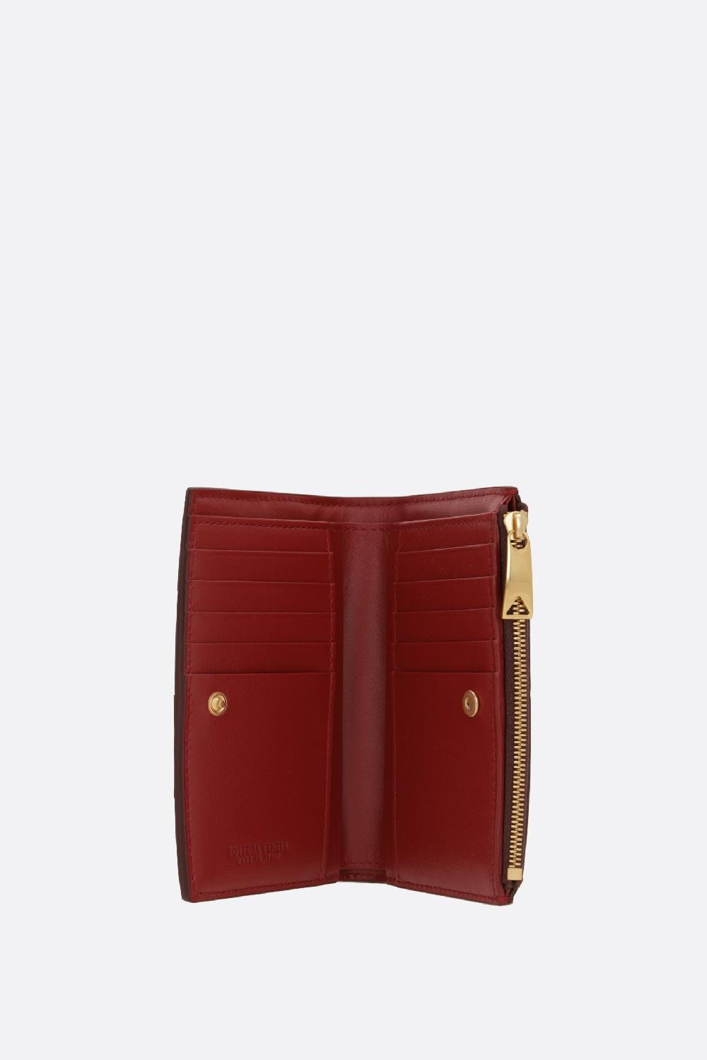 BOTTEGA VENETA Portafoglio Bi-fold Medio Cassette In Maxi Intrecciato Nappa