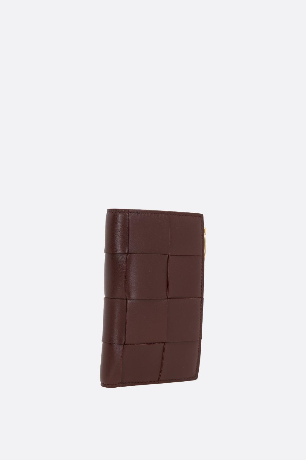 BOTTEGA VENETA Portafoglio Bi-fold Medio Cassette In Maxi Intrecciato Nappa