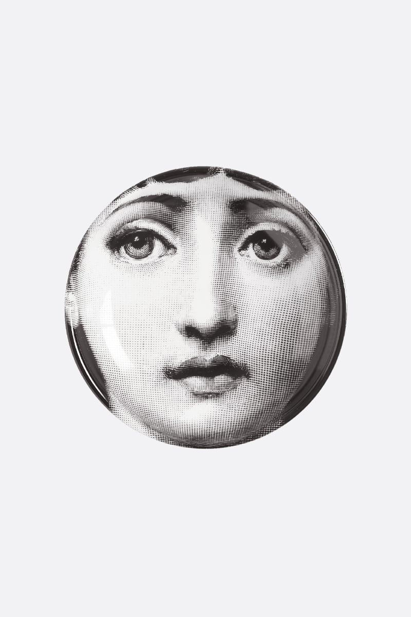 FORNASETTI posacenere rotondo Tema e Variazioni N° 1 in porcellana