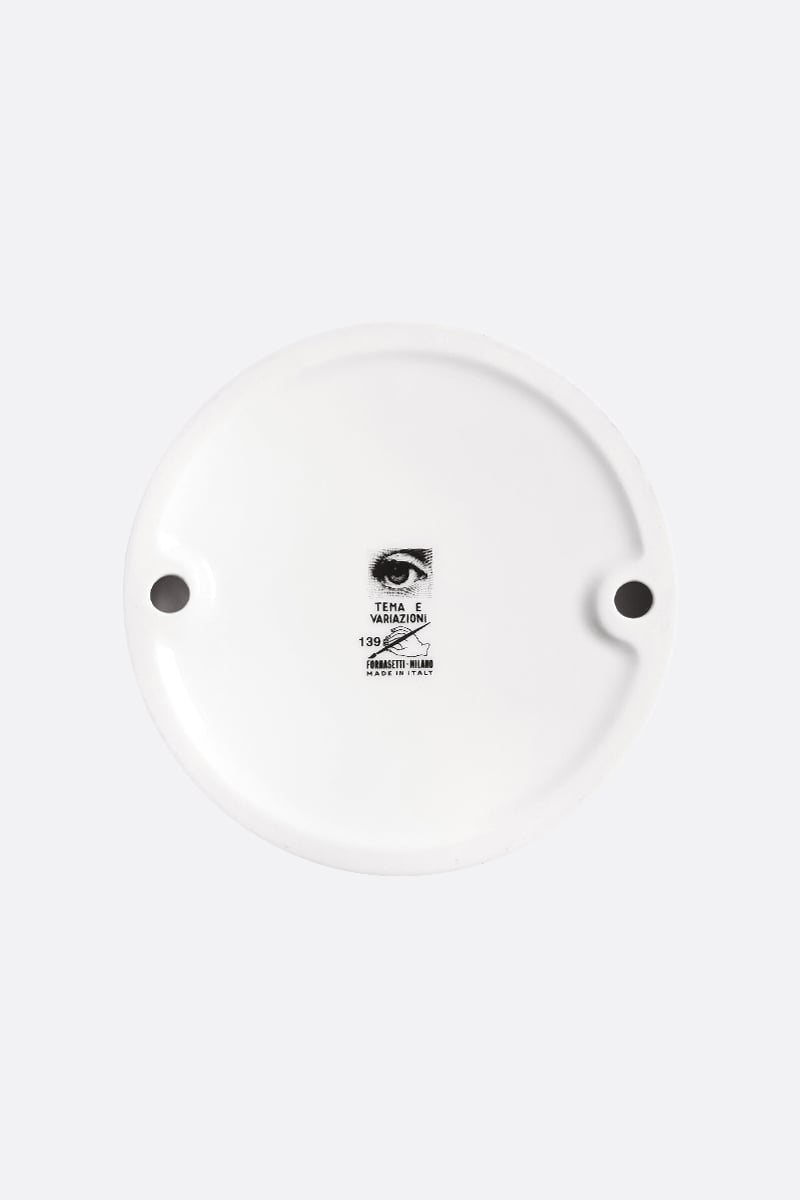 FORNASETTI Posacenere Rotondo Tema E Variazioni N° 139 In Porcellana