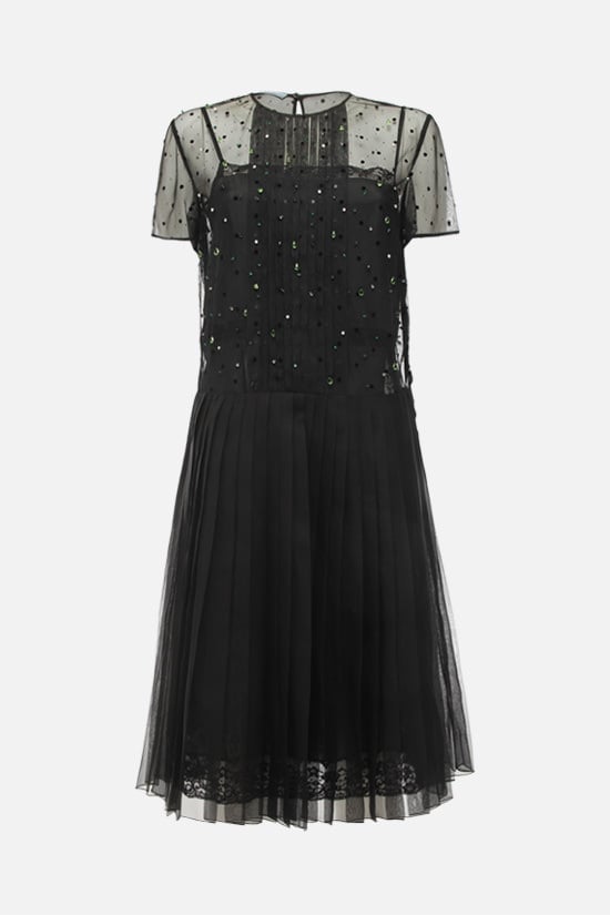 PRADA abito in tulle plumetis e organza