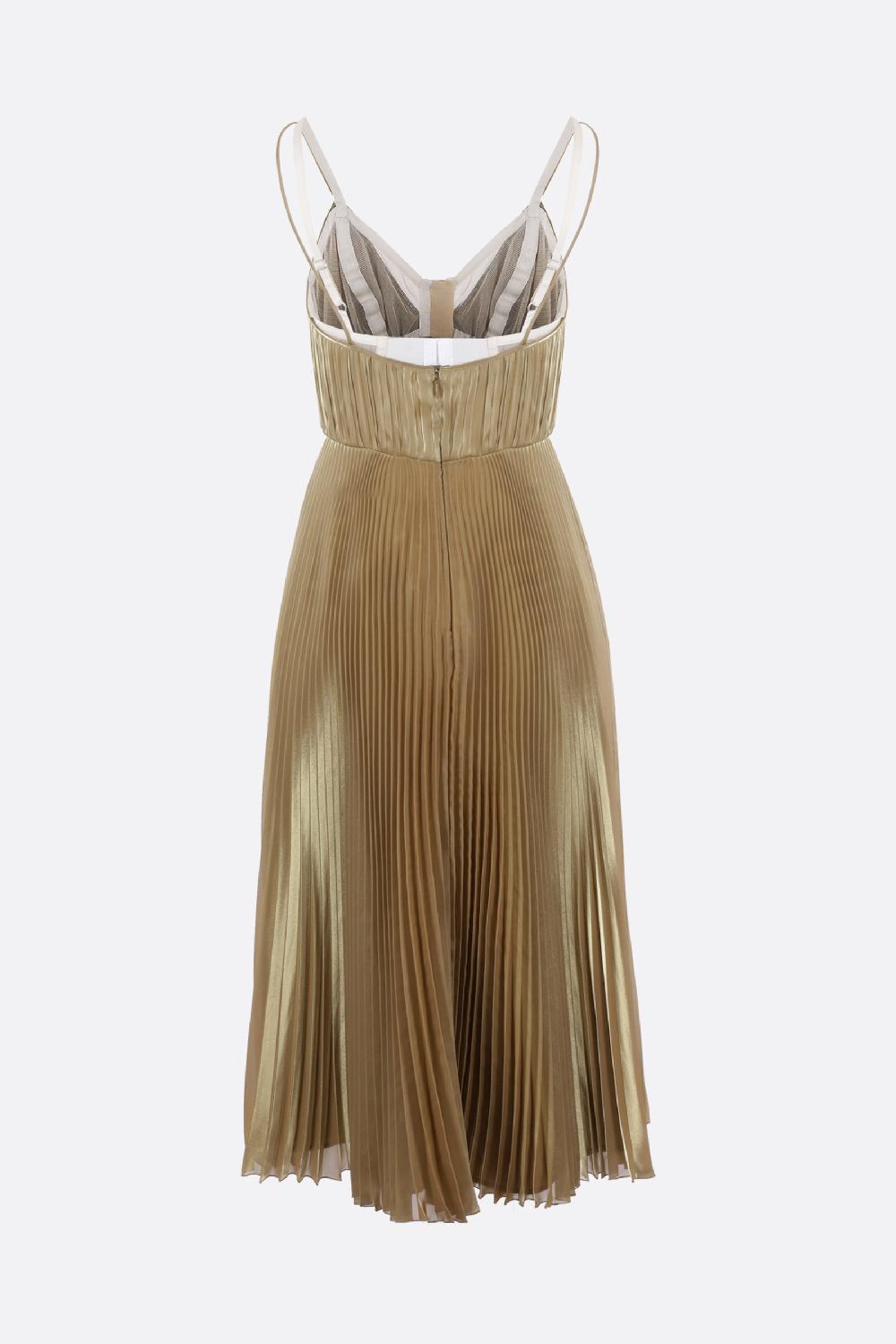 PRADA Abito In Voile Tecnico Plissé