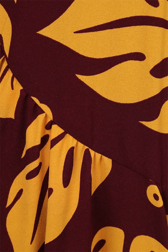 PRADA Abito Midi In Sablé Stampa Hibiscus