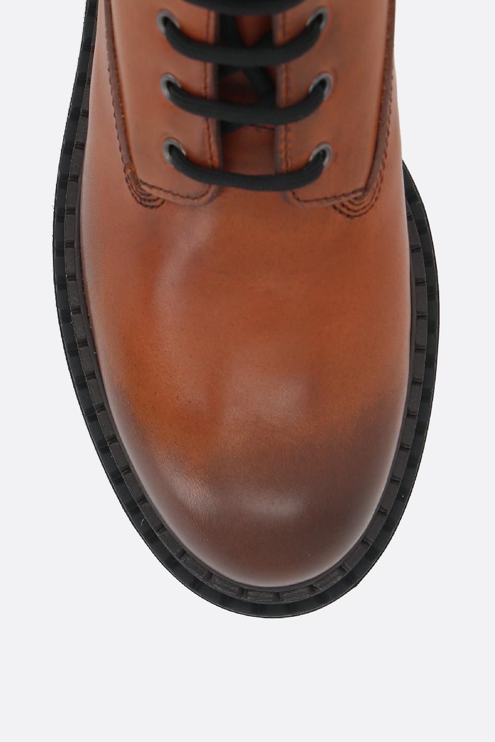 PRADA Anfibio In Pelle Vintage E Re-Nylon