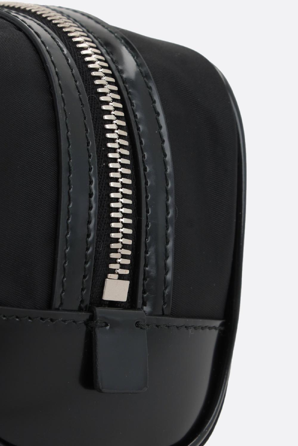 PRADA Beauty Case In Re-Nylon E Pelle Spazzolata