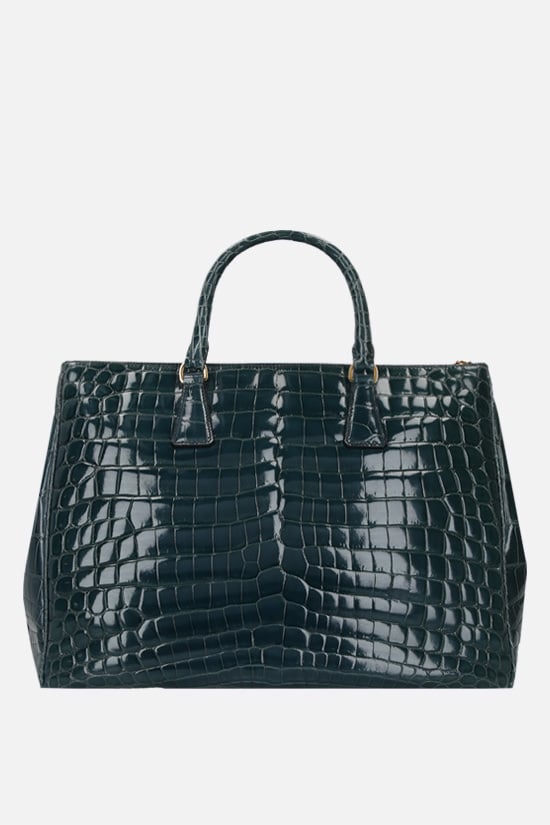 PRADA Borsa A Mano In Pelle Di Coccodrillo Lucido