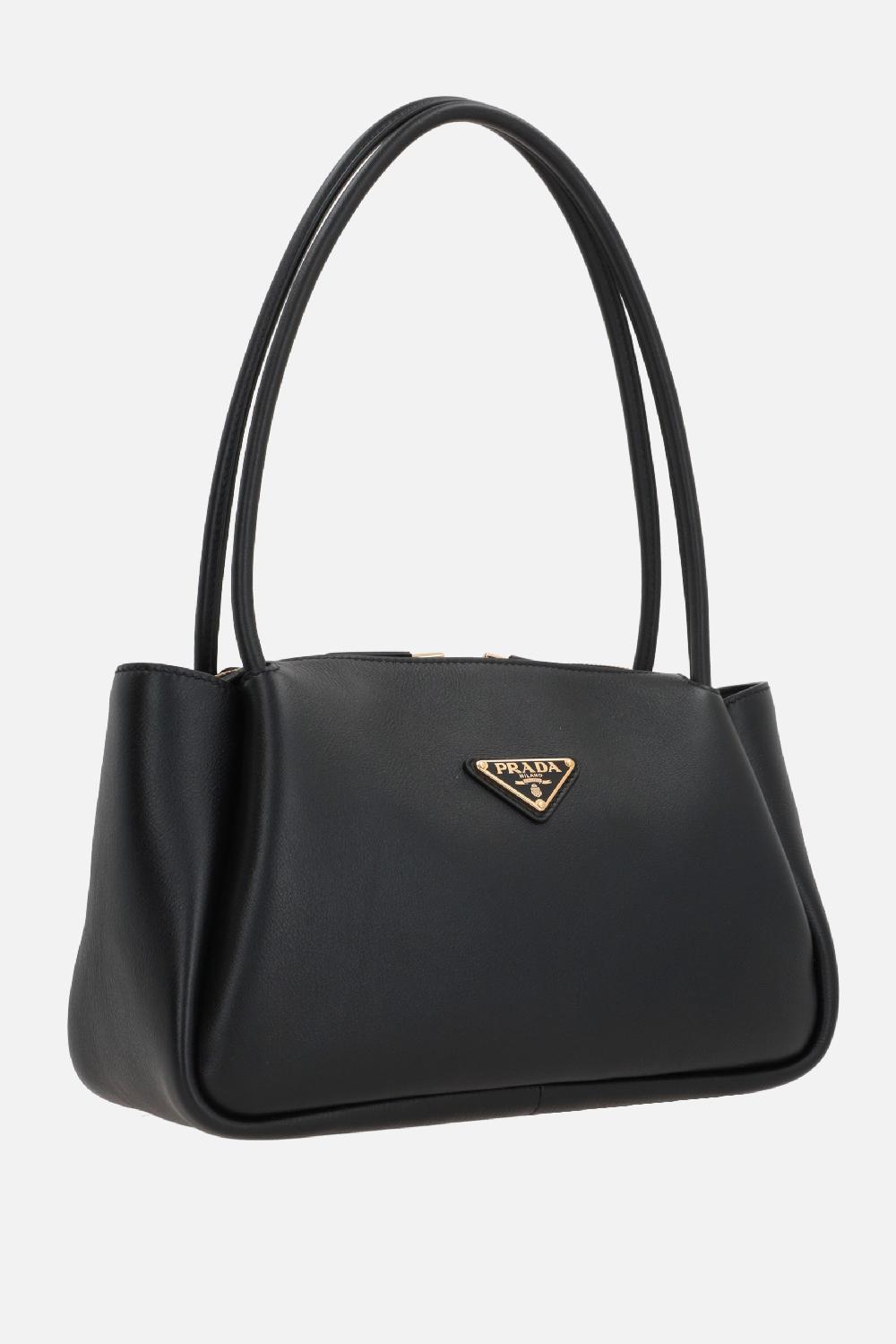 PRADA Borsa A Mano Media In Pelle Martellata