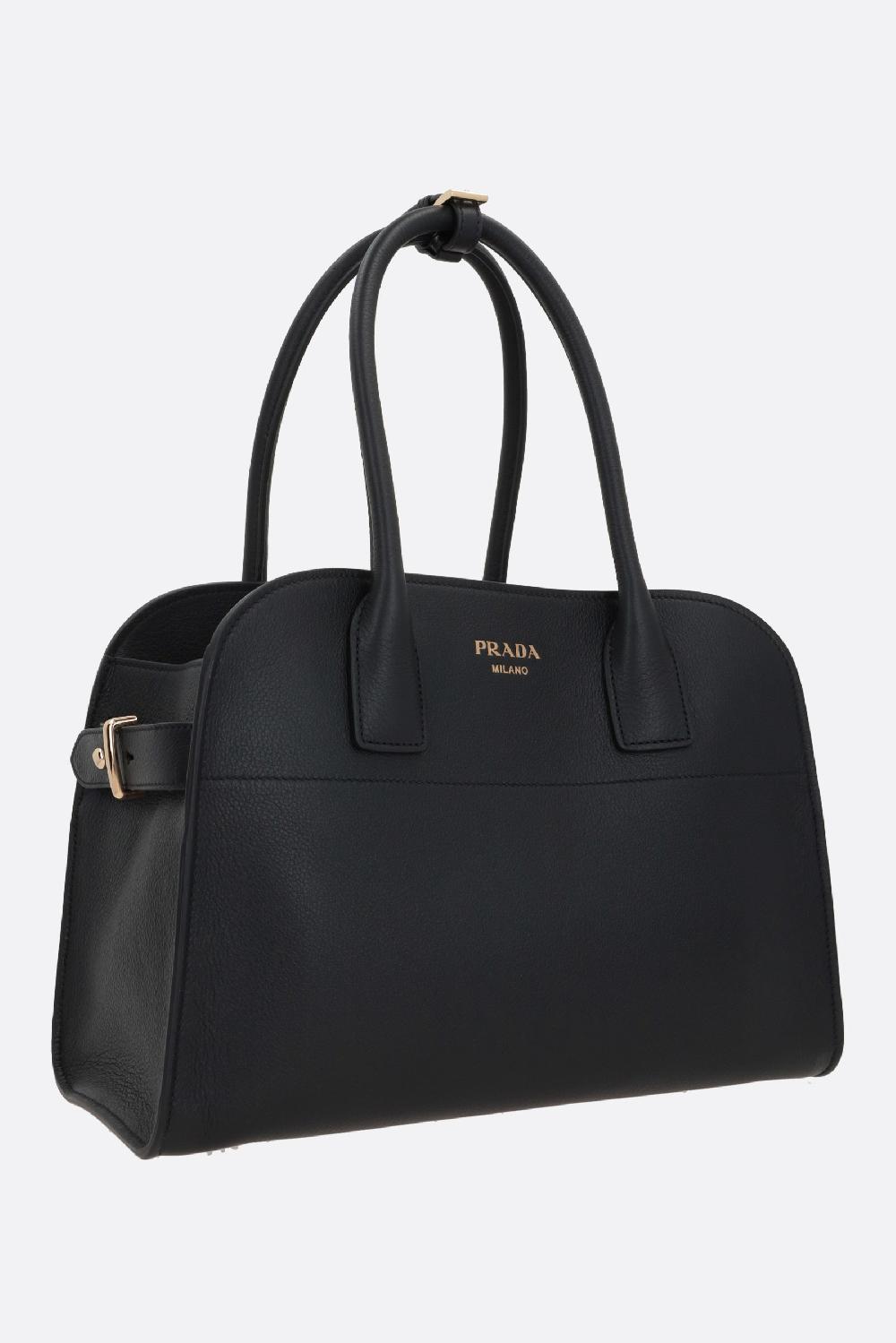 PRADA Borsa A Mano Media In Pelle Martellata