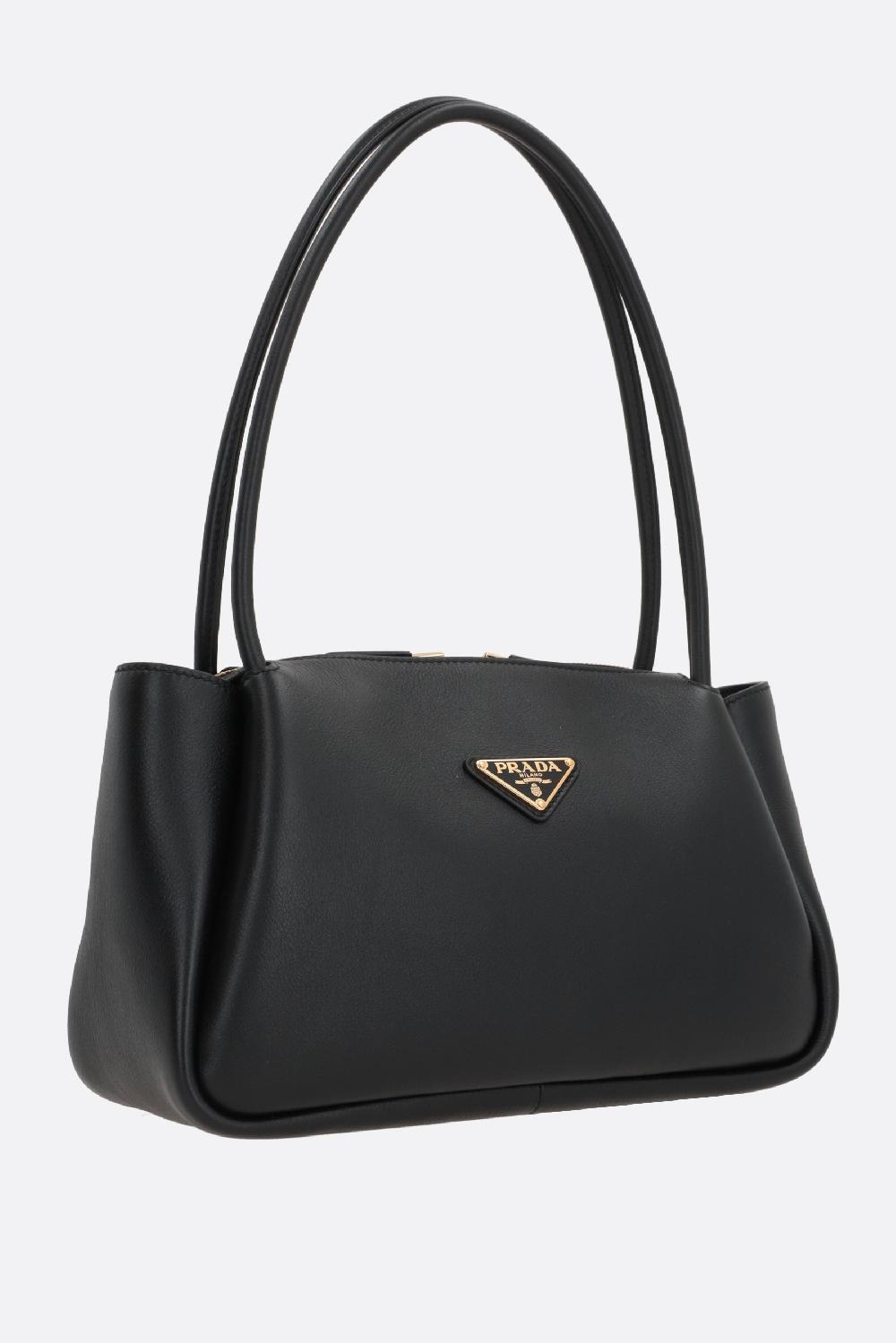 PRADA Borsa A Mano Media In Pelle Martellata