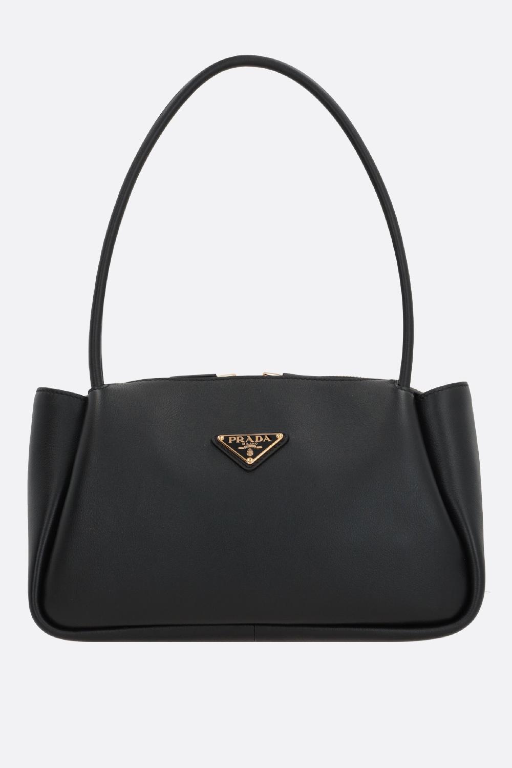 PRADA borsa a mano media in pelle martellata