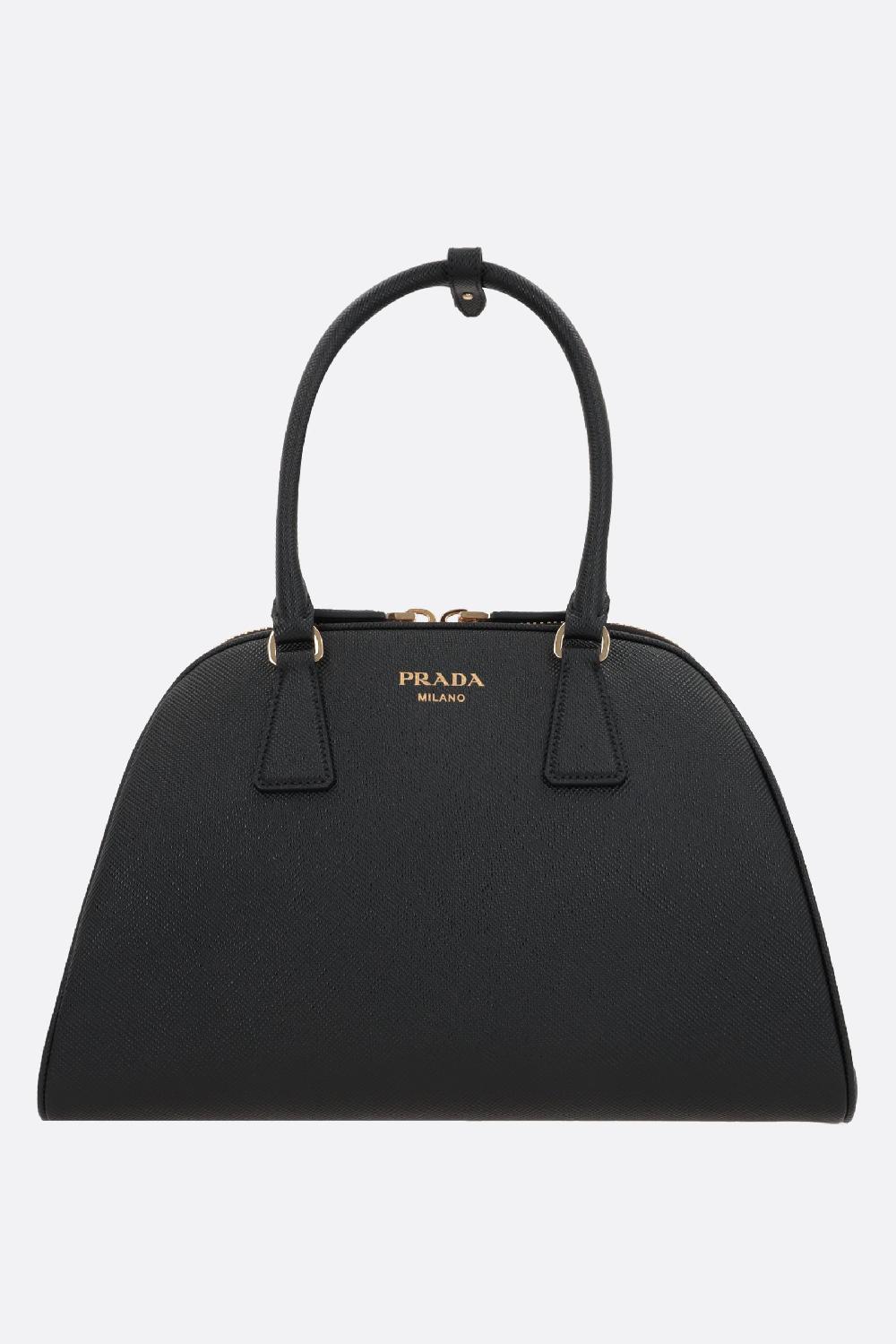 PRADA borsa a mano media in pelle Saffiano