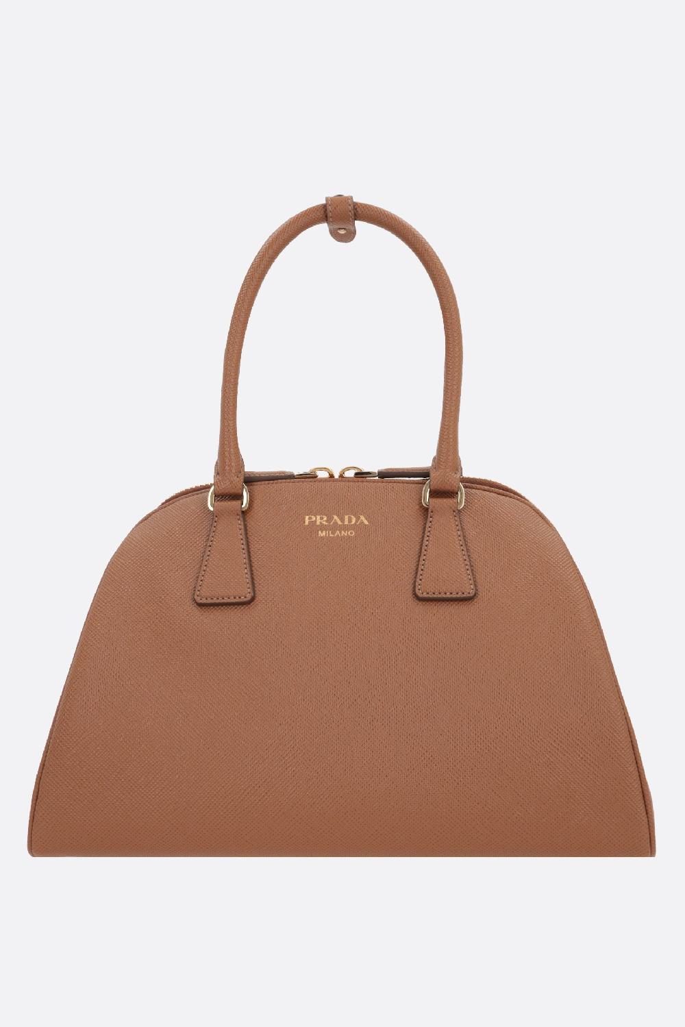 PRADA borsa a mano media in pelle Saffiano