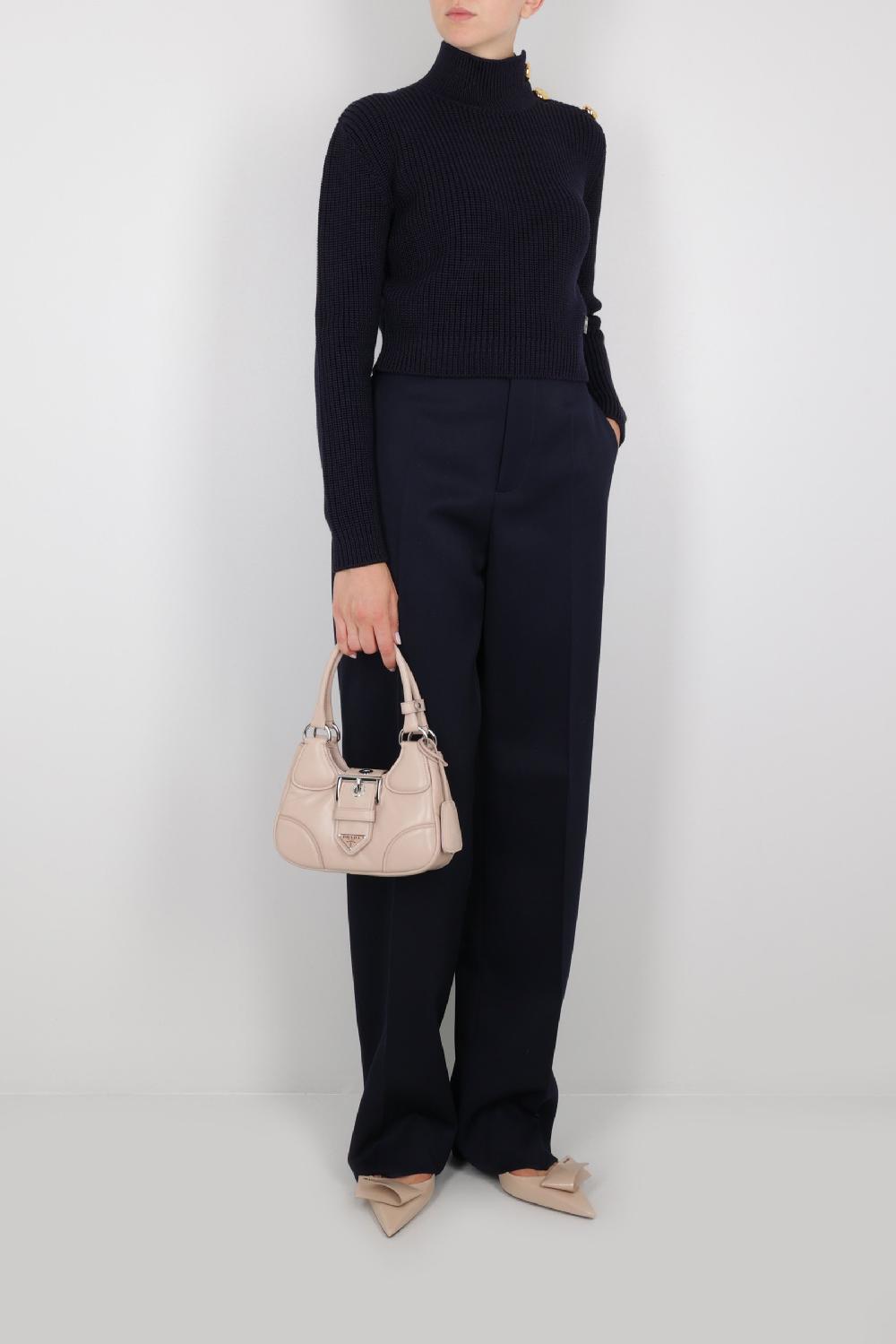 PRADA Borsa A Mano Prada Moon In Nappa Imbottita