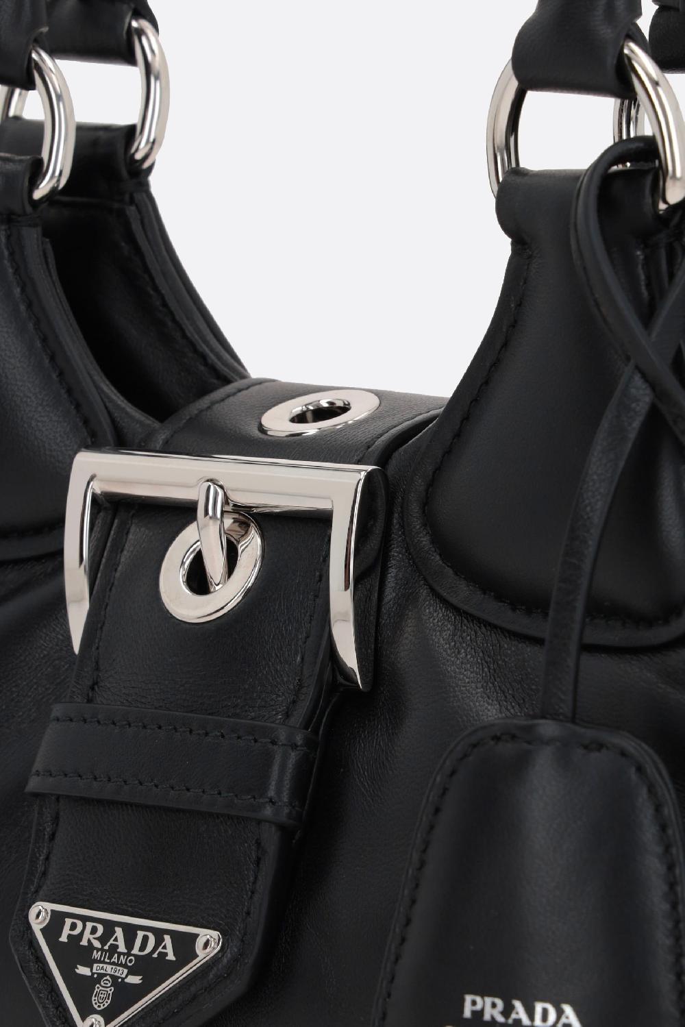 PRADA Borsa A Mano Prada Moon In Nappa Imbottita