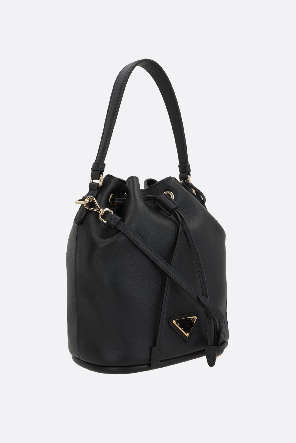 PRADA Borsa A Secchiello In Pelle Soft Grain