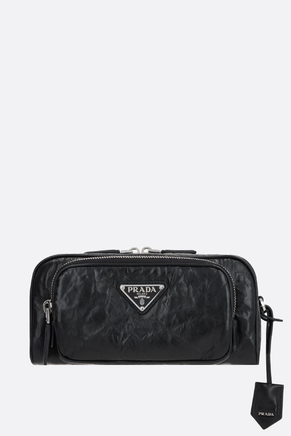 PRADA borsa a spalla in nappa antique