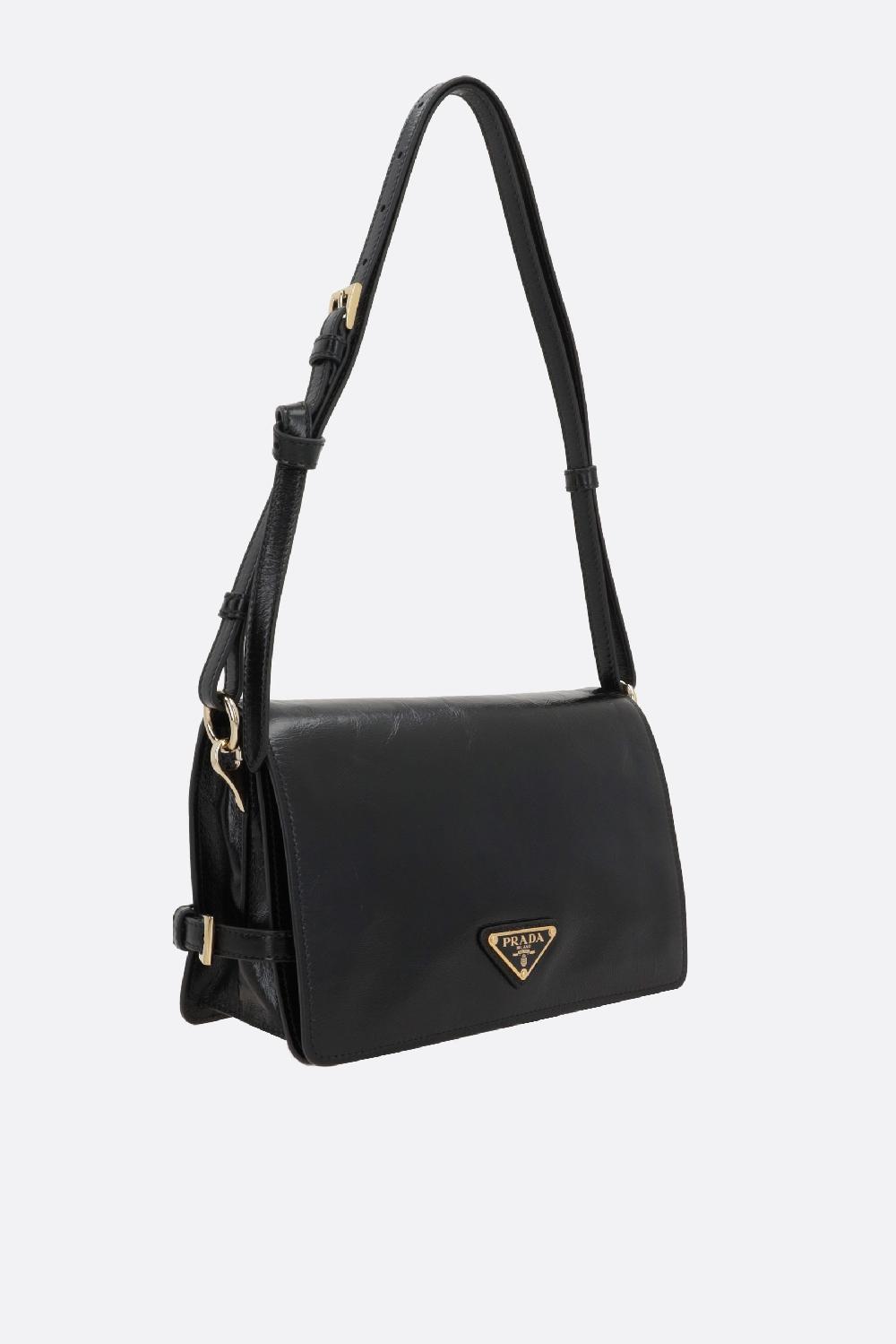 PRADA Borsa A Spalla In Pelle Soft Lux