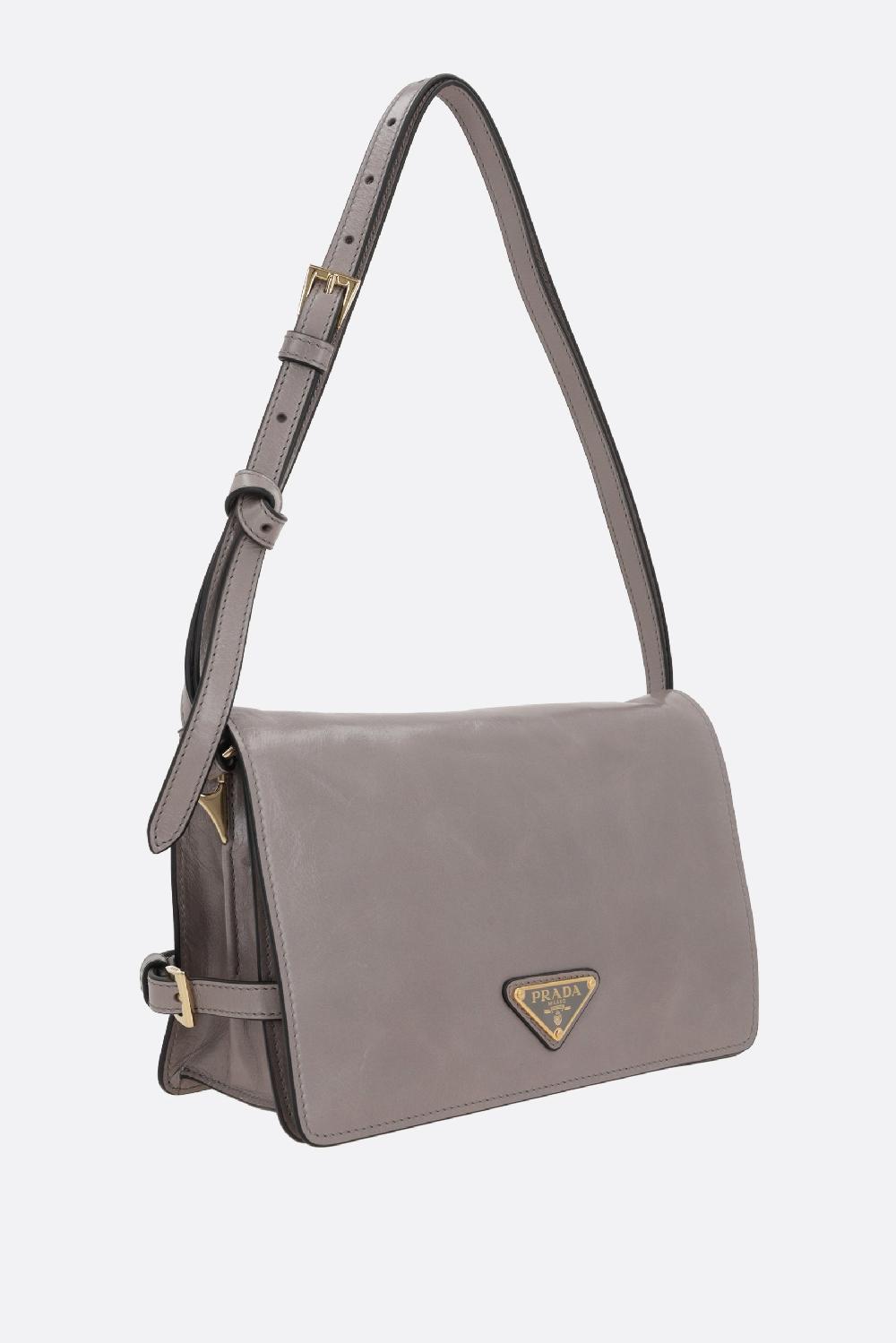 PRADA Borsa A Spalla In Pelle Soft Lux