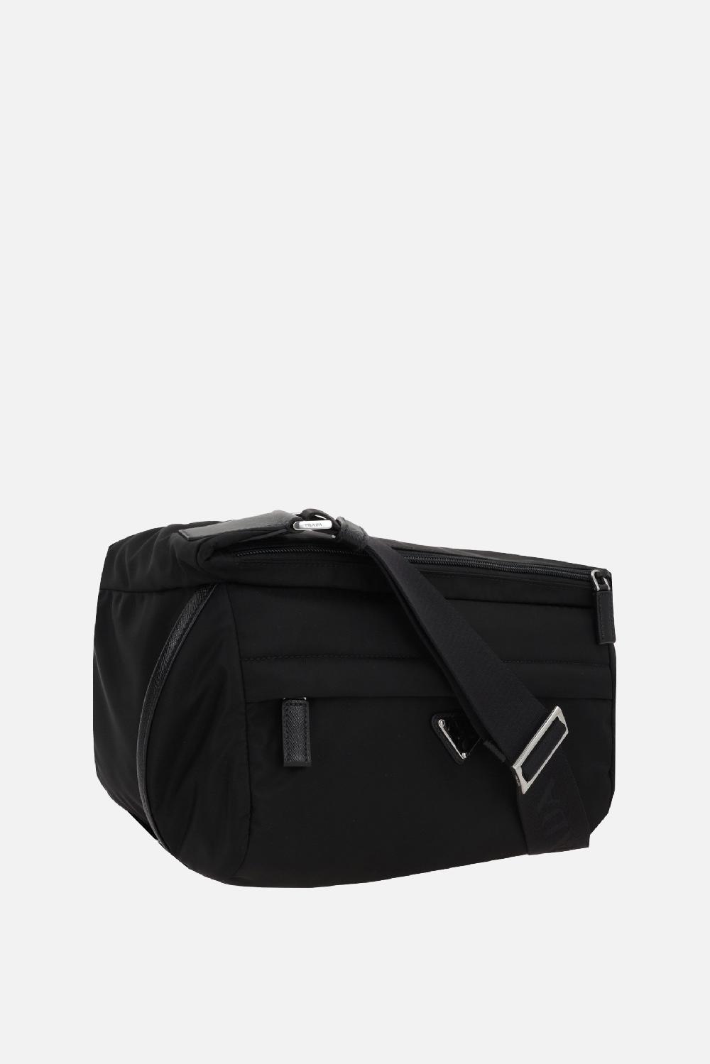 PRADA Borsa A Spalla In Re-Nylon E Pelle Saffiano