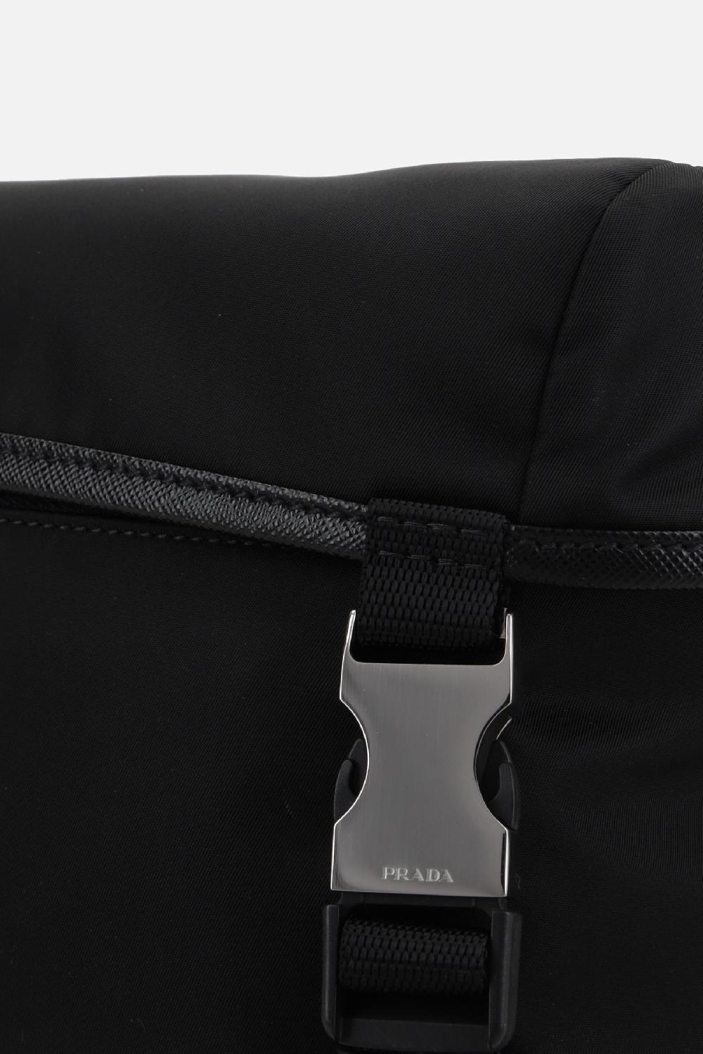 PRADA Borsa A Spalla In Re-Nylon E Pelle Saffiano