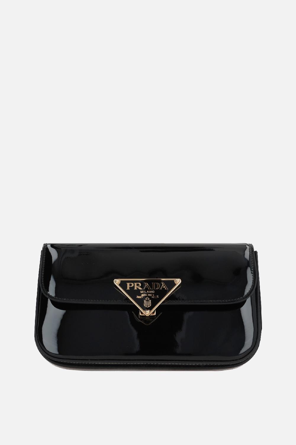 PRADA borsa a spalla in vernice