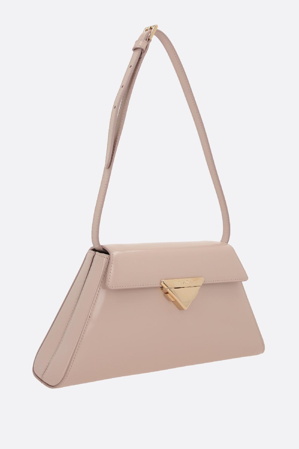 PRADA Borsa A Spalla Media In Pelle Spazzolata