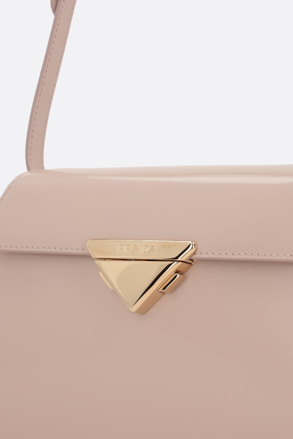 PRADA Borsa A Spalla Media In Pelle Spazzolata