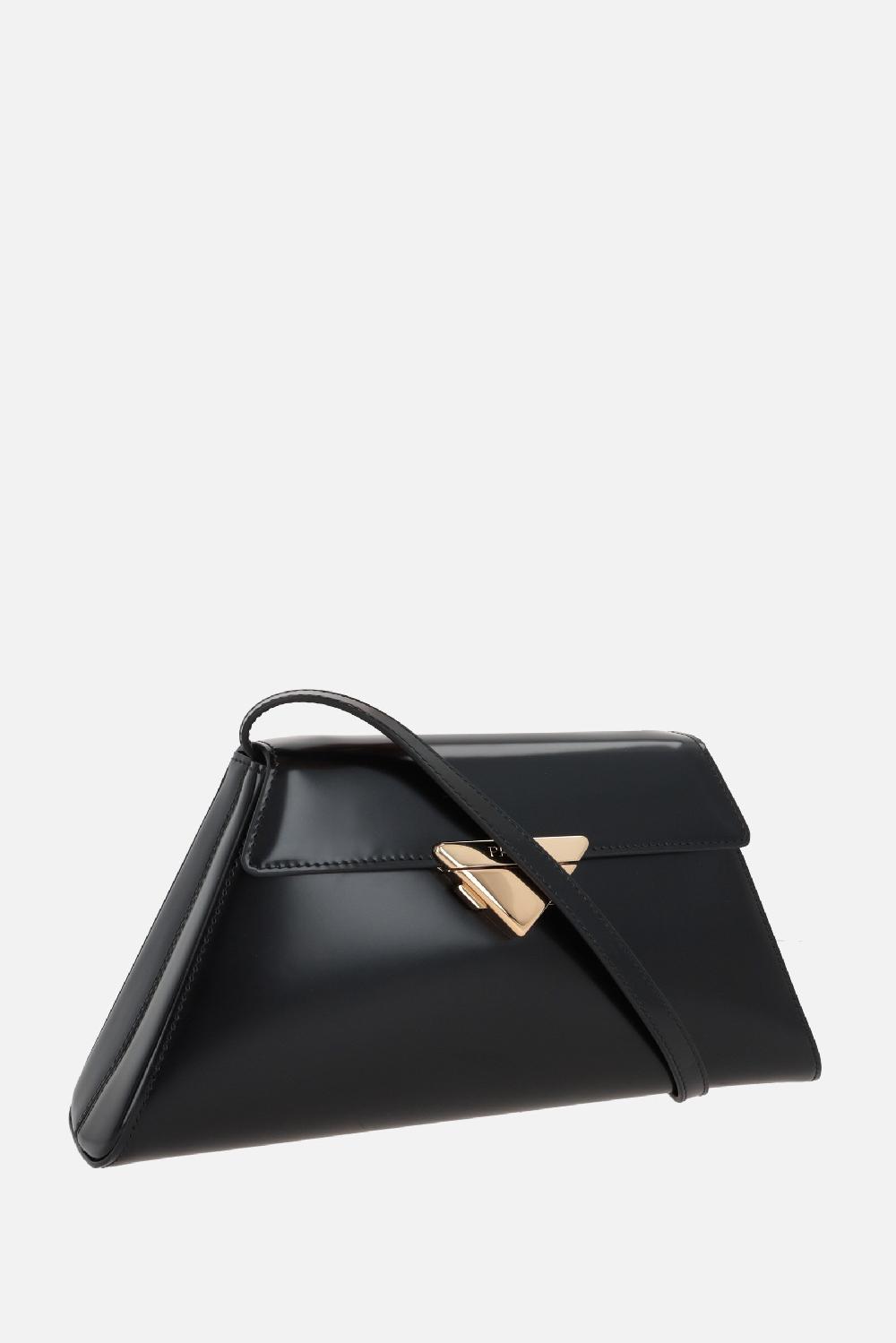 PRADA Borsa A Spalla Media In Pelle Spazzolata