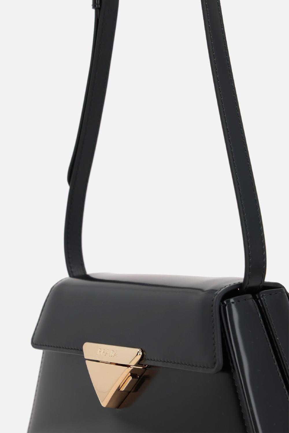 PRADA Borsa A Spalla Media In Pelle Spazzolata