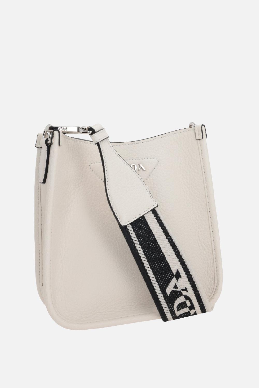 PRADA Borsa A Spalla Mini In Pelle Martellata