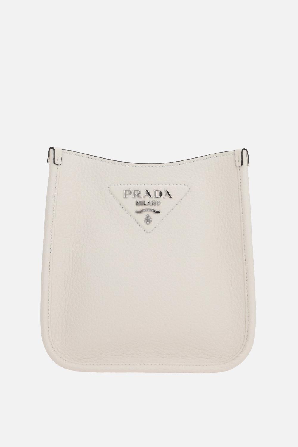 PRADA borsa a spalla mini in pelle martellata