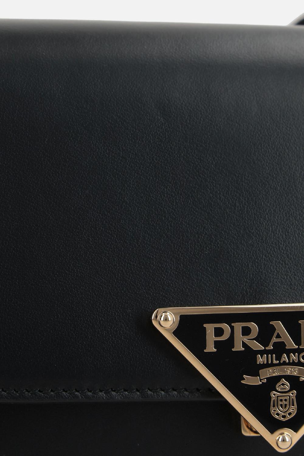 PRADA Borsa A Spalla Prada Emblème In Pelle Liscia
