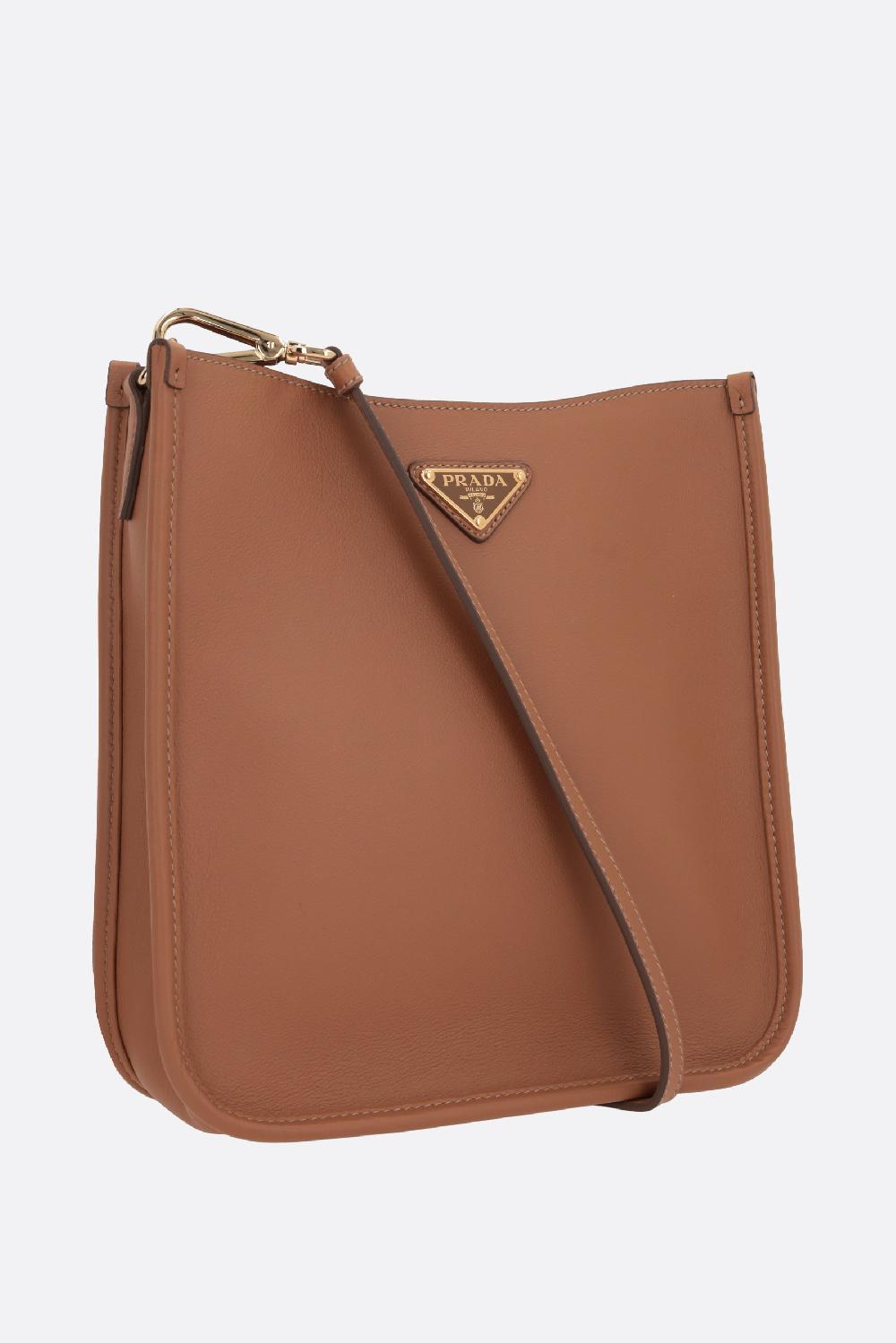 PRADA Borsa A Tracolla In Pelle Soft Grain