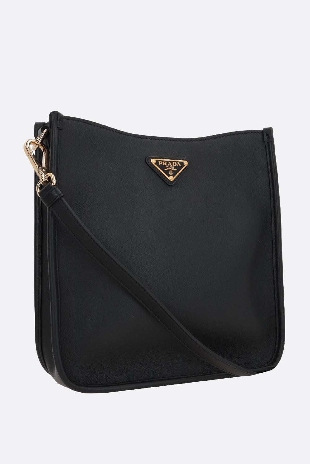 PRADA Borsa A Tracolla In Pelle Soft Grain