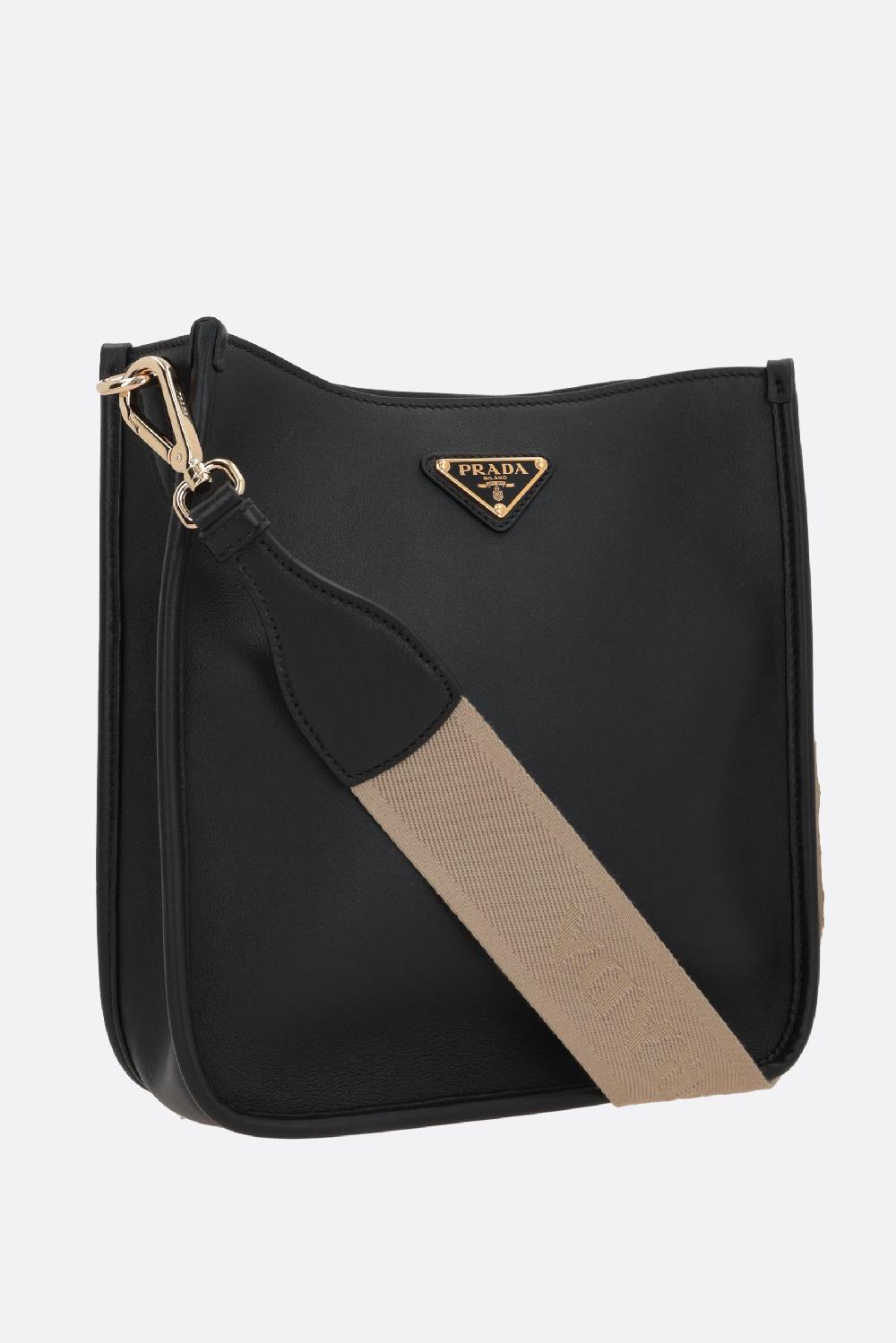 PRADA Borsa A Tracolla In Pelle Soft Grain