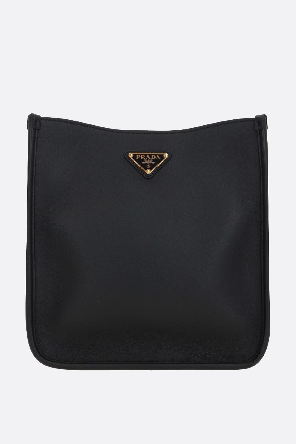 PRADA borsa a tracolla in pelle Soft Grain
