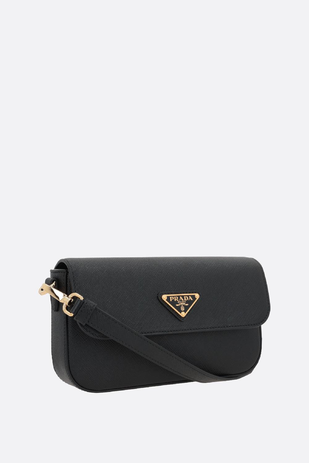 PRADA Borsa A Tracolla Mini In Pelle Saffiano Lux