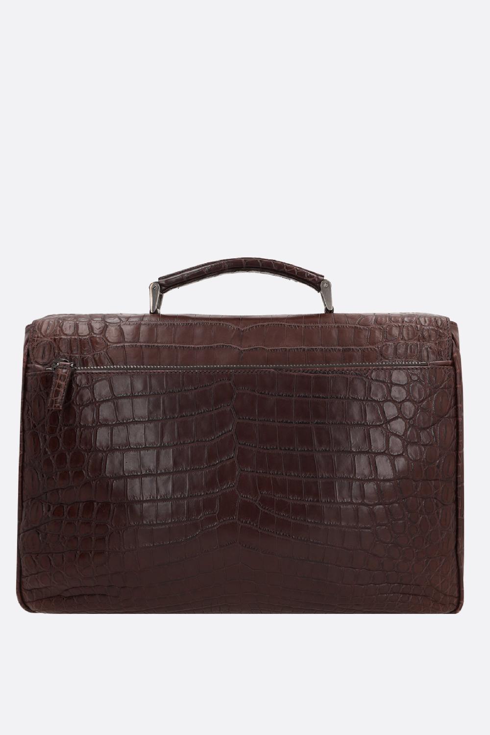 PRADA Borsa Da Lavoro In Pelle Di Coccodrillo