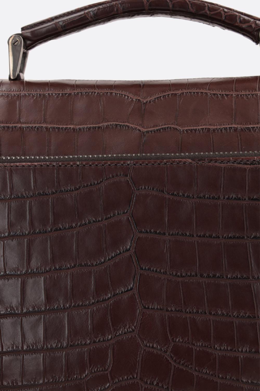 PRADA Borsa Da Lavoro In Pelle Di Coccodrillo