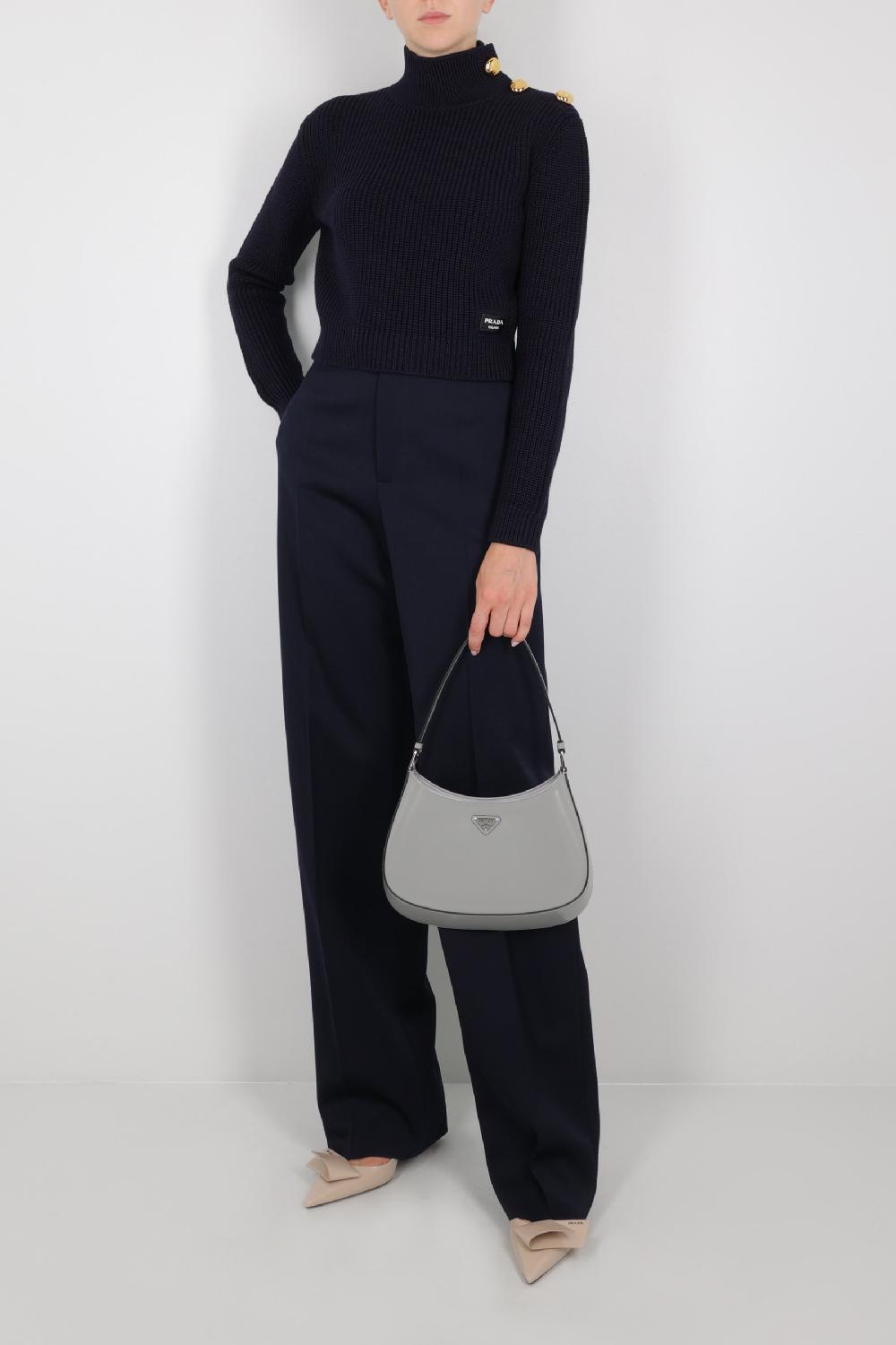 PRADA Borsa Hobo Prada Cleo In Pelle Spazzolata