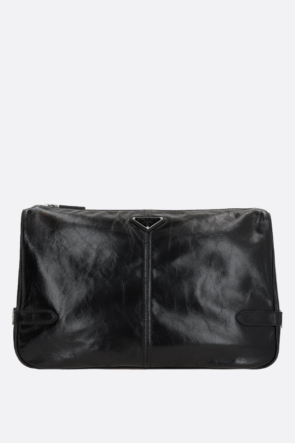 PRADA borsa messenger in pelle Soft Lux