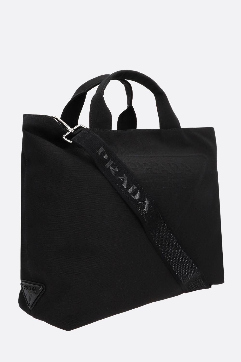 PRADA Borsa Shopping In Drill