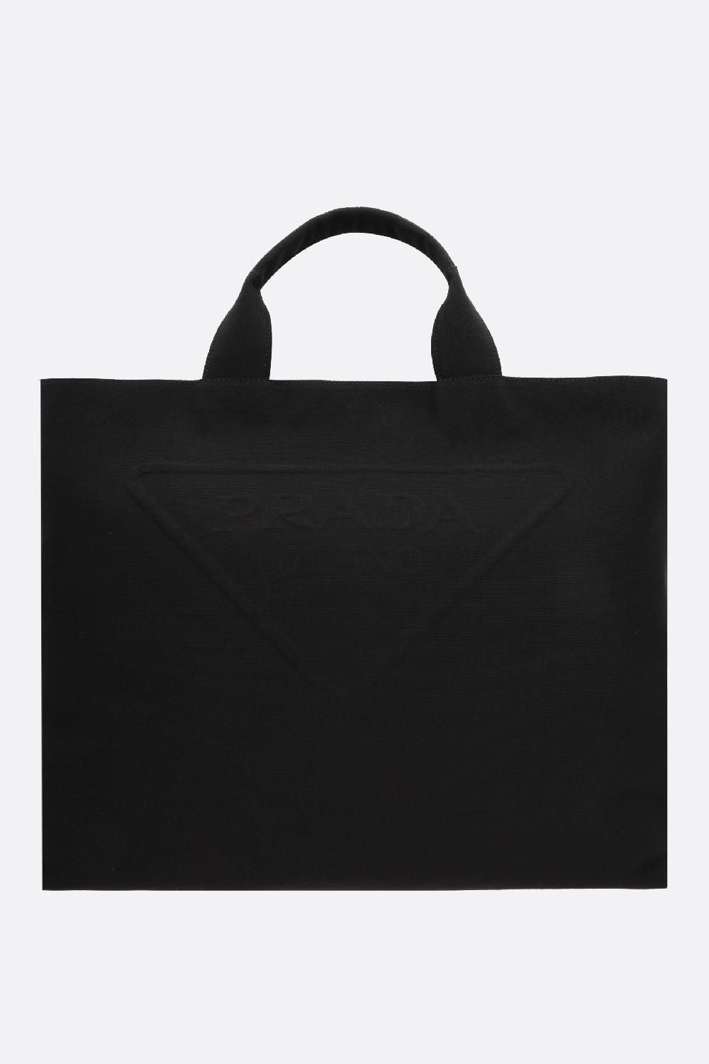 PRADA borsa shopping in drill