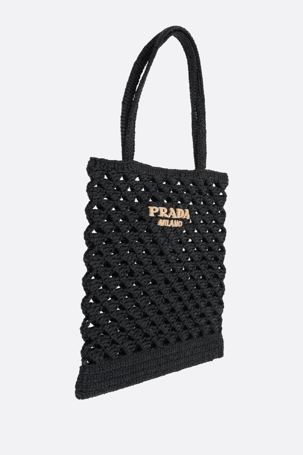 PRADA Borsa Shopping In Rafia Sintetica